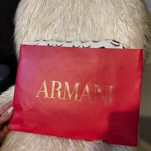 Giorgio Armani Red and Gold Accent